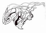 Rayquaza Carnivine Legendary Evolved sketch template