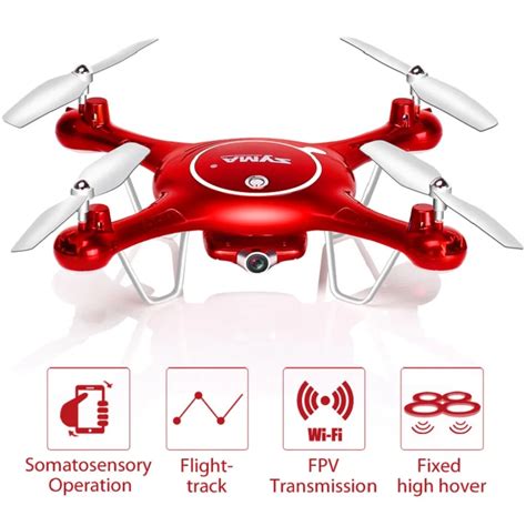 syma xuw drone  wifi camera hd p real time transmission fpv quadcopter  ch xuc rc