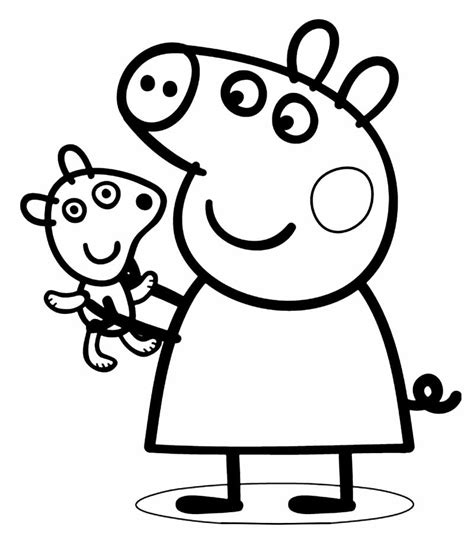 peppa pig coloring pages coloring pages