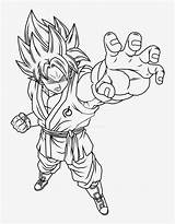 Goku Coloring Saiyan Super Pages Blue Big Transparent Seekpng sketch template