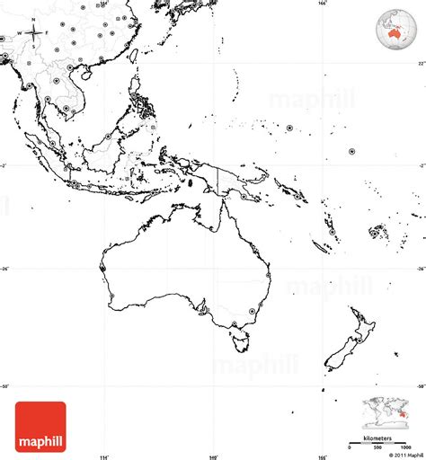 printable oceania map labeled goimages