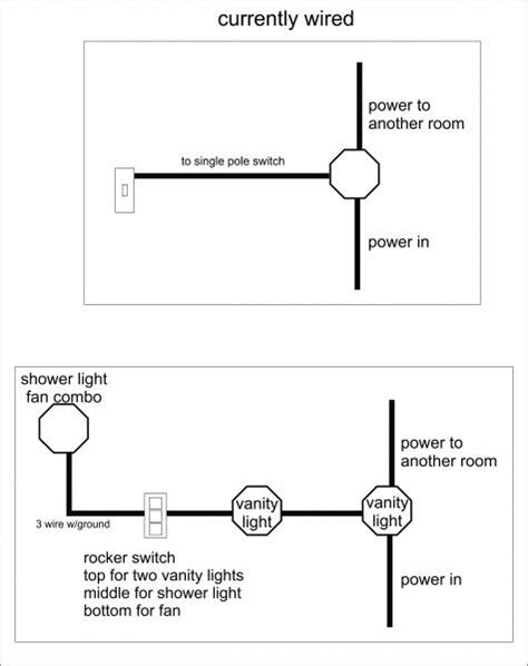 wiring diagram  bathroom vanity light wiring diagram  schematics
