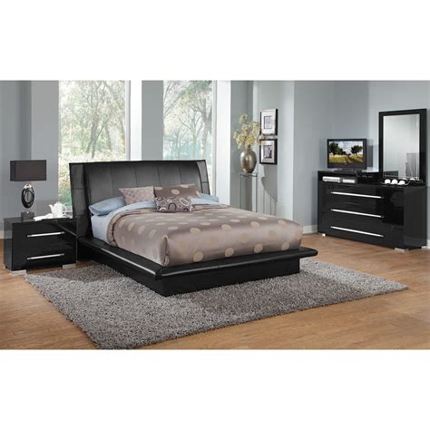 dimora black queen bed  city furniture