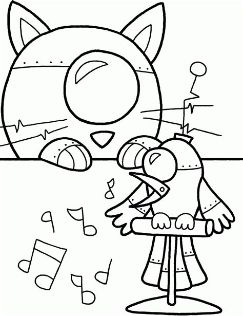 coloring pages robot coloring home