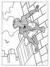 Coloring Pages Spiderman Printable Superhero sketch template