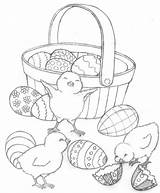 Easter Coloring Pages Kids Basket Colouring Color sketch template