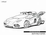 Lamborghini Veneno Aventador Drawing Rally Death Edition Pages Coloring Deviantart Egoista Template sketch template
