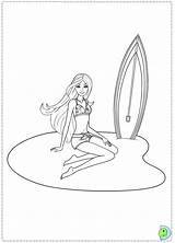 Barbie Coloring Mermaid Tale Dinokids Pages Colouring Close Popular sketch template