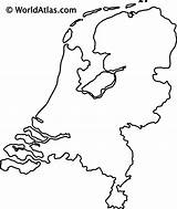 Outline Netherlands Map Worldatlas Nl Printable Europe Print Gif Countrys Webimage sketch template