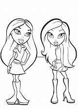 Bratz Coloring Pages Printable Freecoloring Info sketch template