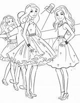 Mewarnai Barbie Sketsa Tk Paud sketch template