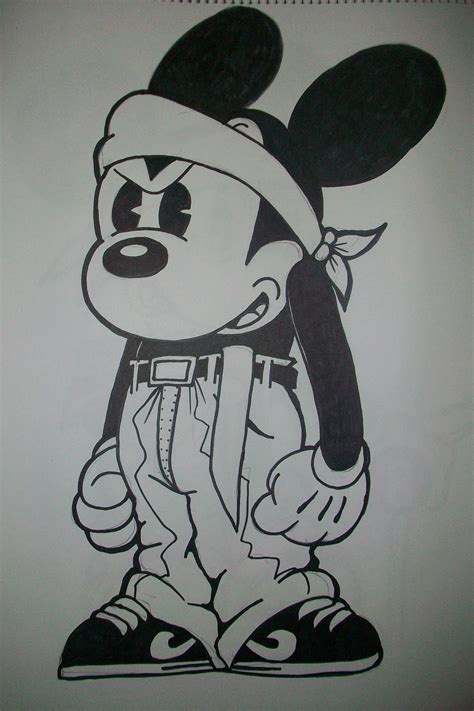 art cholo mickey mouse