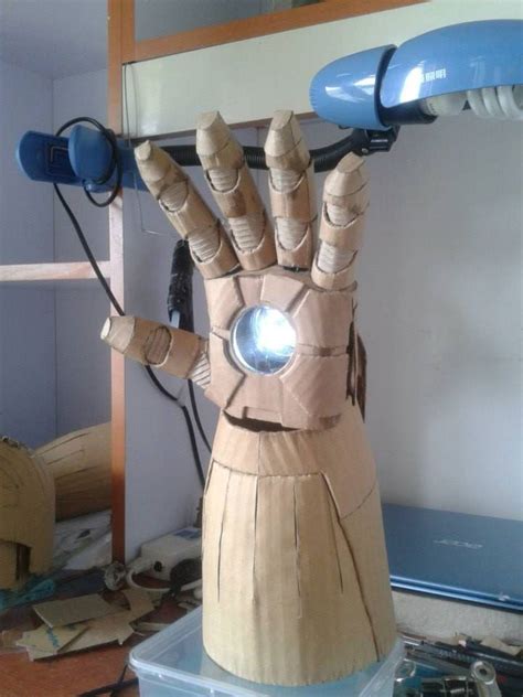 student  life size iron man suit   cardboard hobbies
