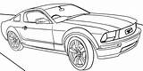 Gt Ford Coloring Pages Mustang Getcolorings Printable Color sketch template