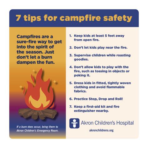 dos  donts  safety   campfire  childrens blog