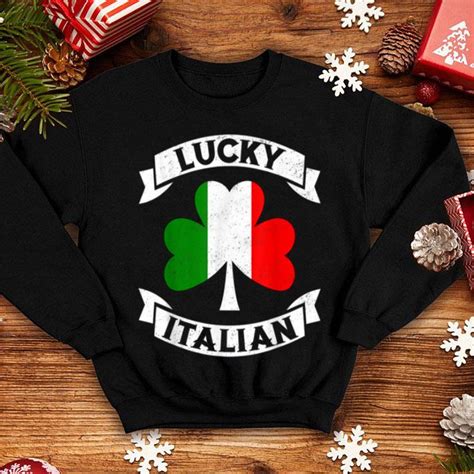 Premium Lucky Italian St Patrick S Day Irish Italy Shirt