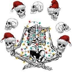 christmas skeleton