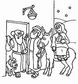Coloring Mary Joseph Pages Donkey Room Basketball Bethlehem Court Fro Waiting While Looking Courtroom Printable Getcolorings Near Color Getdrawings Template sketch template