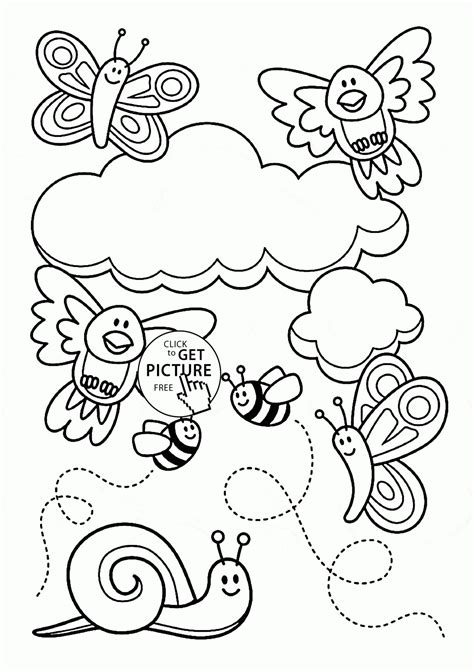cute spring coloring pages  getcoloringscom  printable