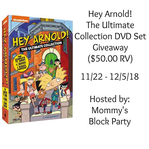 hey arnold  ultimate collection  dvd giveaway mbphgg mommys block party