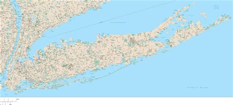 long island map  local streets  adobe illustrator vector format