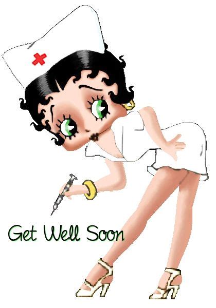 Betty Boop Nurse Get Well Soon Cards In 2020 Betty Boop Pictures