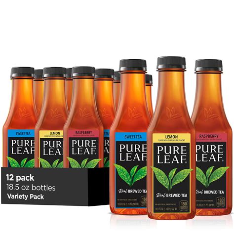 pure leaf iced tea sweetened variety pack  fl oz bottles