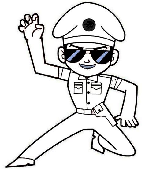 simple  easy  singham coloring pages  children coloring
