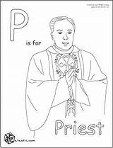 Priest Coloring Catholic Kids Pages Maximilian Getcolorings Activities Getdrawings Patterns Printable Color sketch template
