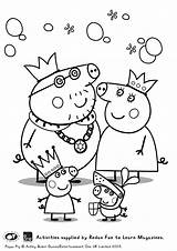 Peppa Colouring Pepa Coloriages Colorier Chevaliers Kids Maisons Hellokids Primanyc Ouftivi sketch template