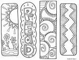 Bookmarks Color Printable Coloring Bookmark Book Kids Pages Classroomdoodles Print Diy Libros Colouring Marks Para Reading Books Separadores Doodles Template sketch template