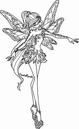 Winx Tynix Enchantix Transformation Bloomix Wonder Colorear Fata Hada Stampare Lineart sketch template