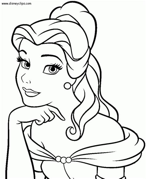 disney coloring pages belle   disney coloring pages