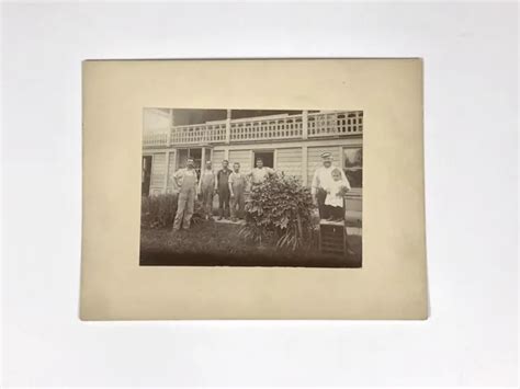 vintage late 1800 s early 1900 s cabinet card victorian workers in