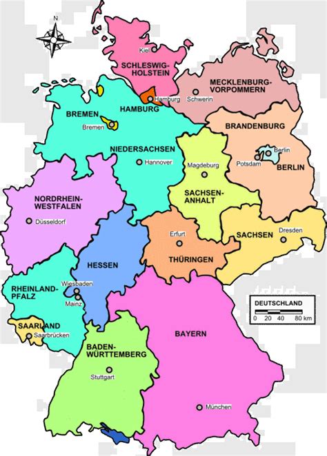 map  germany country region map  germany