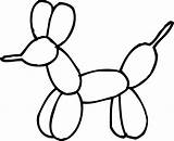 Balloon Animal Clipart Balloons Coloring Easy Animals Drawing Drawings Colouring Clip Transparent Clown Ballon Cliparts Pages Background Clipartmag Printable Cute sketch template