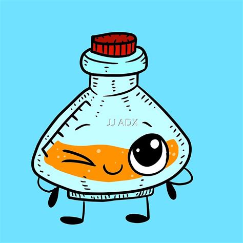 cute chemist  biology bottle science  kawaii doodle  jj