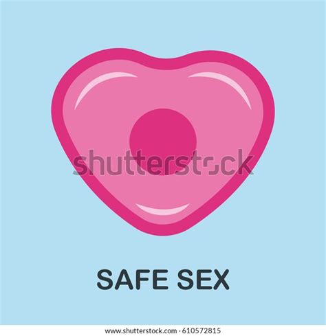 safe sex vector illustration icon pink stock vector royalty free