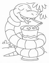 Coloring Snake Pages Boa Constrictor Anaconda Garter Loving Ice Cream Printable Colouring Kids Color Snakes Comments Preschoolers Getcolorings Visit sketch template