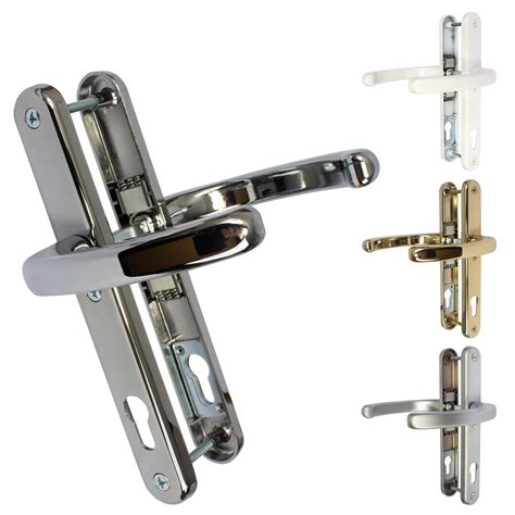 upvc door handle set mm lever pair mm fixings mm backplate kensington ebay