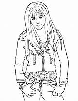 Montana Hannah Stewart Miley Coloring Netart sketch template