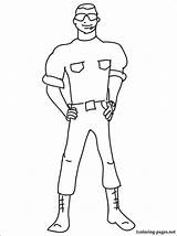 Guard Coloring Pages Getdrawings sketch template