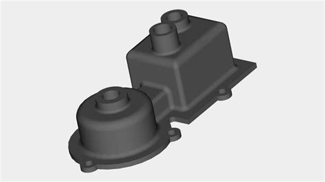 3d cad designing of plastic shell cover from supplied 2d drawing