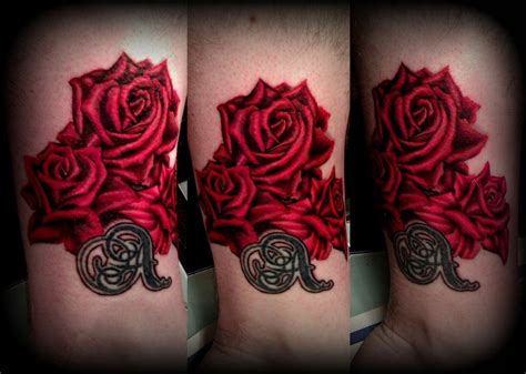 roses  black symbol tattoo