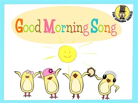 good morning song video mp  singing walrus