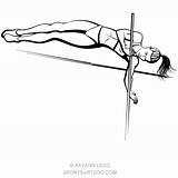 Pole Coloring Sportsartzoo sketch template