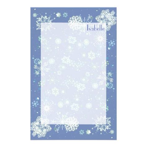 winter border writing paper winter page borders
