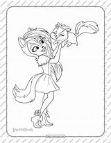 Skunk Enchantimals sketch template