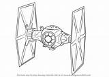 Wars Tie Fighter Star Drawing Coloring Draw Pages Force Awakens Step Drawings Template Book Order First Tutorials Drawingtutorials101 Sketch Wing sketch template