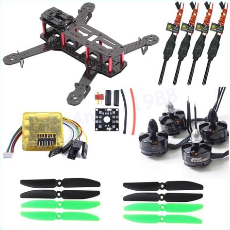 assortment   types  propellers  parts   remote control system including